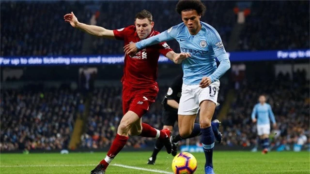  Màn đua tranh tốc độ giữa Milner và Sane 