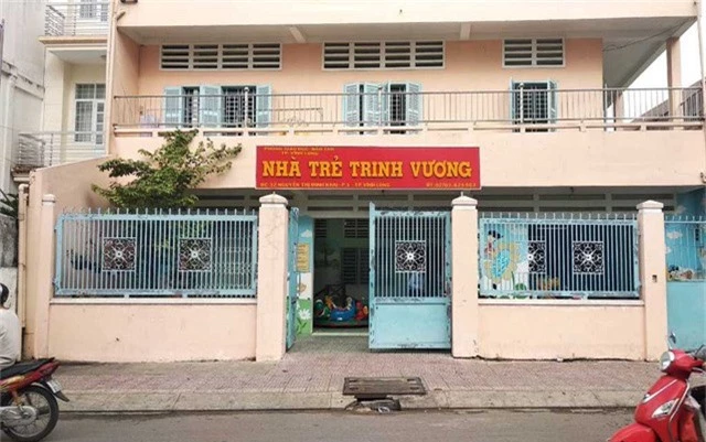 Nhà trẻ Trinh Vương nơi bé Huy bị cô bảo mẫu đánh