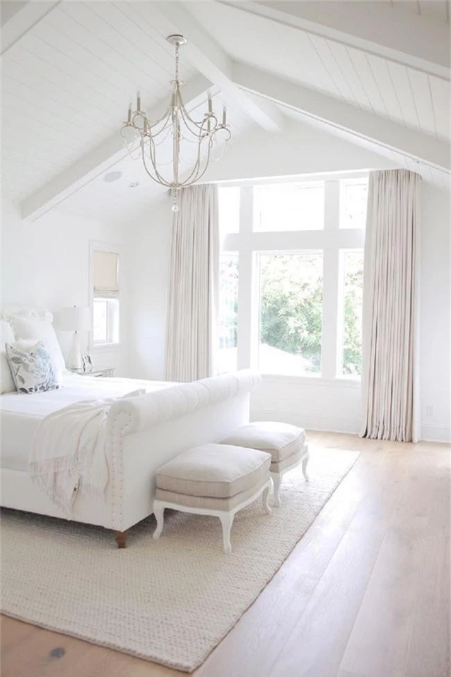 Mách bạn cách chọn đồ nội thất cho 9 phong cách phòng ngủ có tông màu trắng - Ảnh 14.