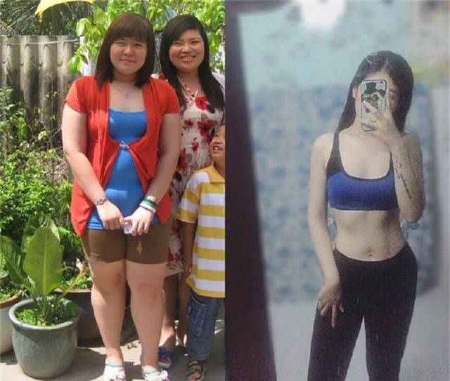 Hình ảnh Minh Diệu trước và sau khi giảm cân