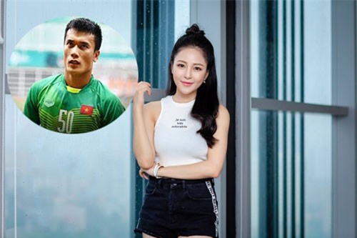 Hot girl Trâm Anh phát biểu 'sốc' về việc yêu thủ thành Bùi Tiến Dũng
