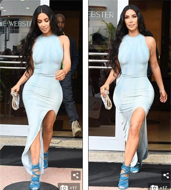 Nghẹt thở với váy ôm sát của Kim Kardashian - Ảnh 8.