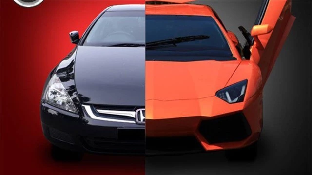 Honda Accord, Lamborghini Aventador, Honda Accord độ thành Lamborghini Aventador, Lamborghini Aventador nhái, siêu xe, xe độ