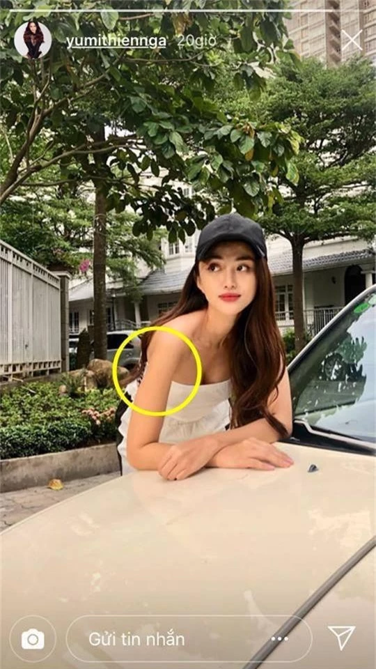 Thiên Nga The Face lại lộ hình photoshop ẩu bóp méo cả cửa cuốn - Ảnh 4.