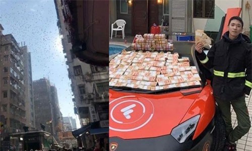 Lái siêu xe rải tiền trên phố: 300 tỷ rơi như lá vàng, dân tranh nhau
