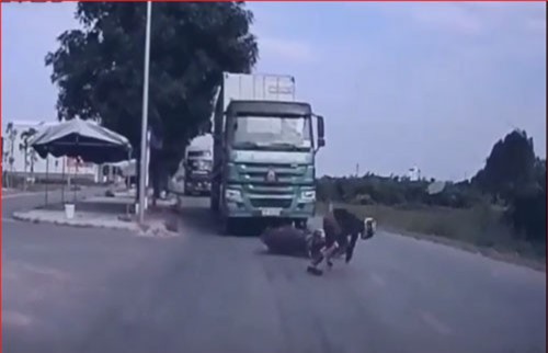 CLIP: Những tình huống thoát chết trong gang tấc trên đường phố