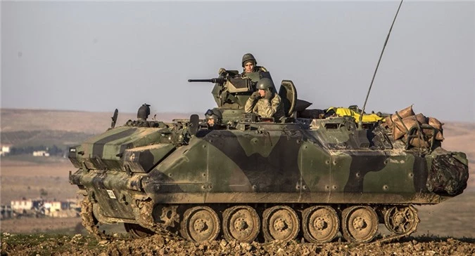 Quân đội Thổ Nhĩ Kỳ ở Aleppo, Syria. (Ảnh: Sputnik)