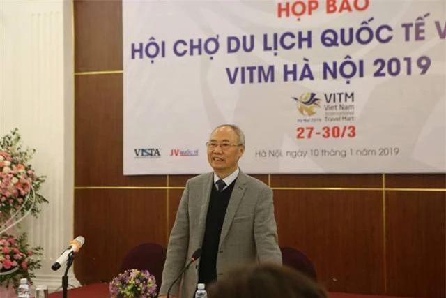 tịch Thường trực Hiệp Phó Chủ tịch Hiệp hội Du lịch Việt Nam Vũ Thế Bình thông tin về Hội chợ VITM 2019. 