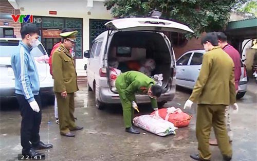 Bắc Ninh: Phát hiện vụ vận chuyển hơn nửa tấn thực phẩm bẩn