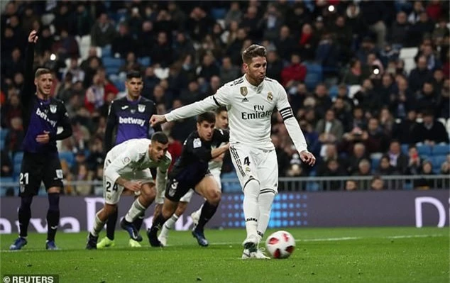 Ramos đạt cột mốc 100 bàn, Real Madrid dễ dàng đè bẹp Leganes - Ảnh 2.