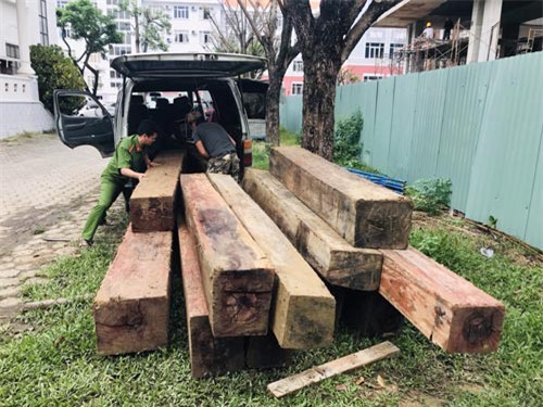 Quảng Nam: Dùng xe khách “hết đát” tháo ghế để chở gỗ lậu