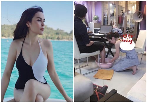 Tò mò cuộc sống 2 mỹ nhân Việt nóng bỏng rửa chân cho chồng, người yêu
