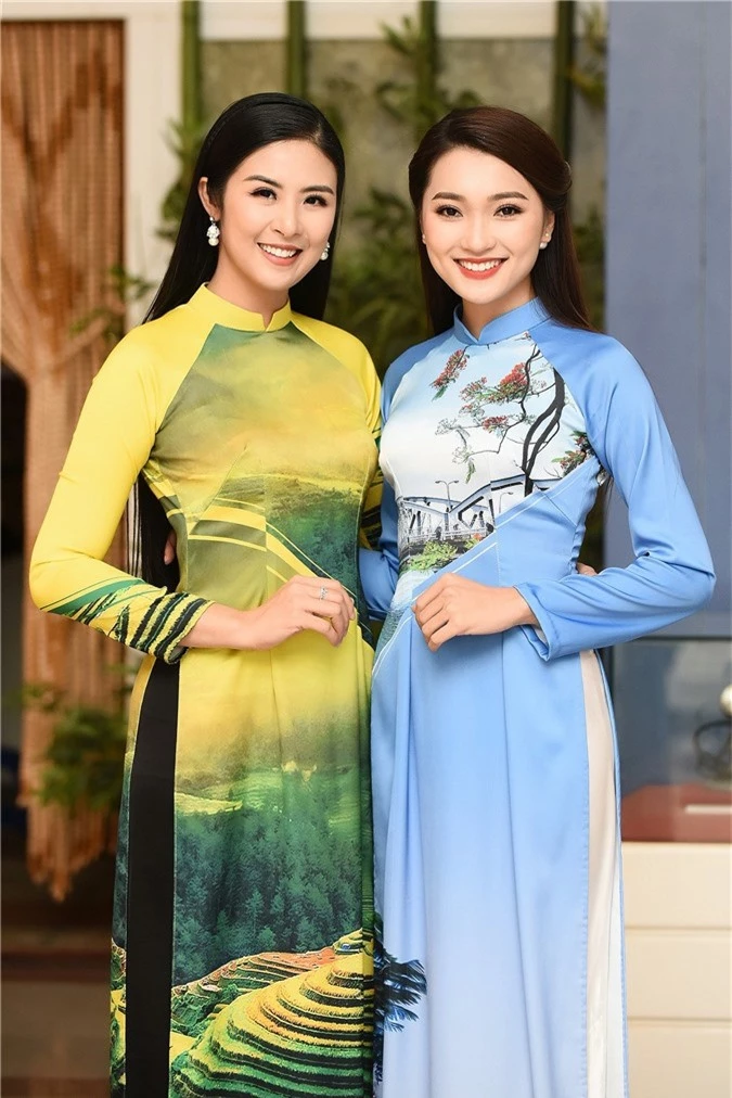 nguoi yeu tin don van duc noi bat trong show ao dai cua hoa hau ngoc han hinh anh 1