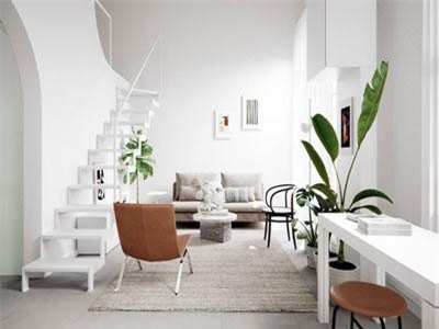 Căn hộ với sự kết hợp hoàn hảo giữa màu xanh của lá và màu trắng của phong cách Scandinavian