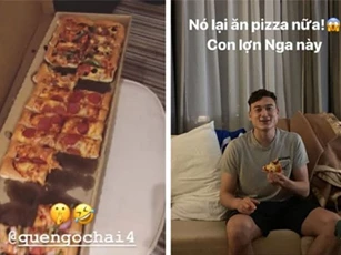 Văn Hậu tậu "siêu xe" đẳng cấp, Lâm tây bị mắng yêu vì lén lút ăn pizza