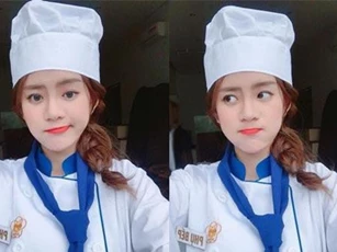 Xao xuyến trước nhan sắc của “hot girl phụ bếp” đang được quan tâm trên mạng xã hội