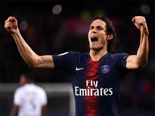 6. Edinson Cavani (PSG) - 91,3 phút/1 bàn thắng.