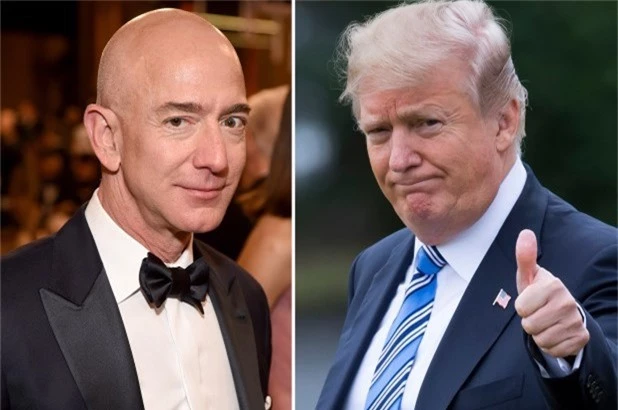 Ông Trump chúc tỷ phú Amazon may mắn sau vụ ly hôn ồn ào - Ảnh 1.