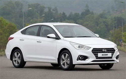 3. Hyundai Accent (doanh số: 1.834 chiếc).