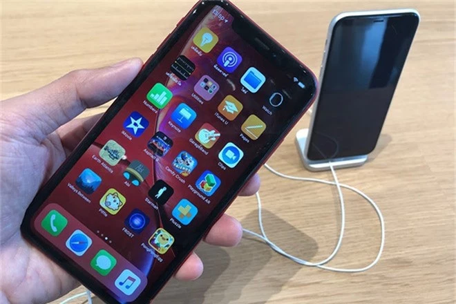 iphone xr gay that vong, iphone 2019 van co bien the lcd hinh anh 1