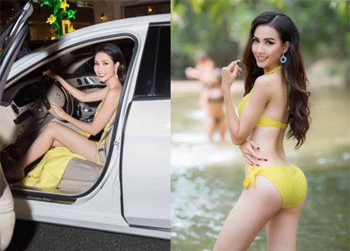 Hoa hậu có vòng 3 1m đi xe 4,5 tỷ, đeo trang sức kim cương 1,3 tỷ là ai?