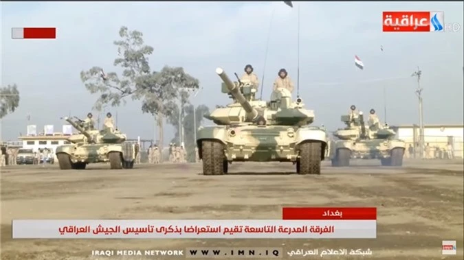 Iraq lan dau duyet binh hoanh trang voi tang T-90S-Hinh-4