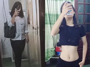 Giảm 30kg trong vòng 6 tháng, nữ sinh lột xác với vòng eo đáng ngưỡng mộ