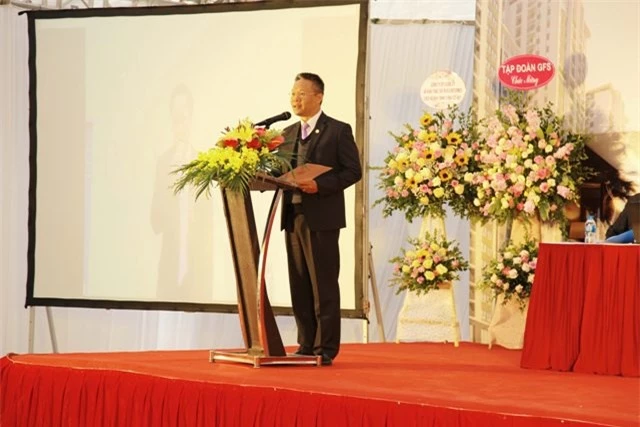 Ông Phạm Quốc Tuấn - Phó Tổng giám đốc Tập đoàn GFS phát biểu khai mạc Hội nghị Ông Phạm Quốc Tuấn - Phó Tổng giám đốc Tập đoàn GFS phát biểu khai mạc Hội nghị
