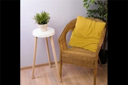 Clip: Tự làm ghế 3 chân nhanh chóng lại đẹp không kém ngoài tiệm