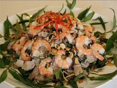 Gỏi măng tôm thịt chống ngán