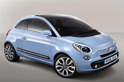 4. Fiat 500 2019 (giá khởi điểm: 15.990 USD).