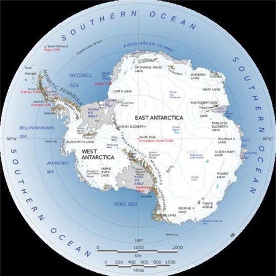 Nam Cực đã tự tạo nên con đường độc đáo này để các dòng chảy băng lưu thông dễ dàng