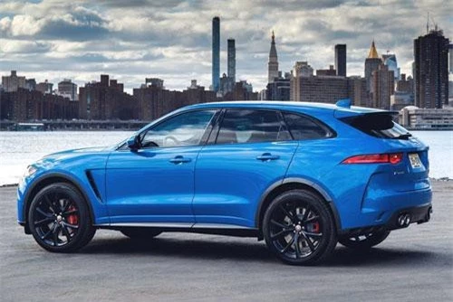 7. Jaguar F-Pace SVR (vận tốc tối đa: 283 km/h).