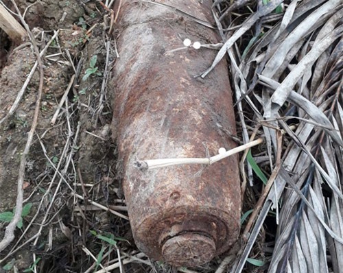 Quảng Ngãi: Phát hiện quả bom “khủng” nặng hơn 100 kg