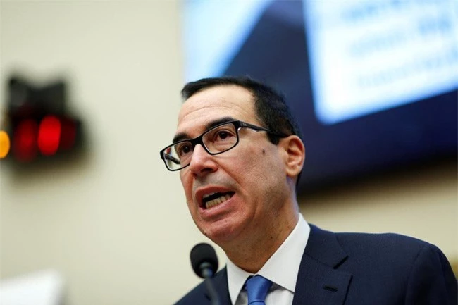 Bộ trưởng Tài chính Mỹ Steven Mnuchin. Ảnh: Reuters.