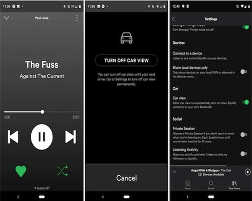 Spotify thử nghiệm tính năng 'Car View' để điều khiển nhạc khi lái xe