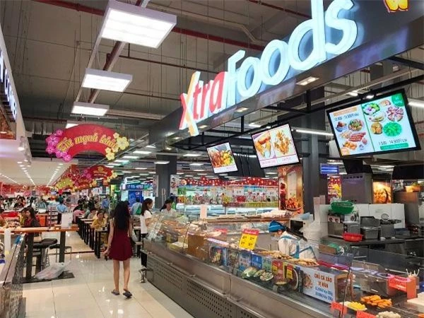 Những khu vực gian hàng trong siêu thị Co.opXtra  Sư Vạn Hạnh.