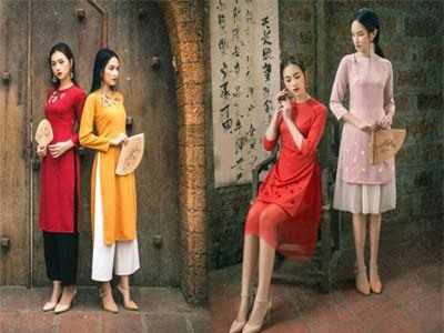 6 mẫu áo dài cách tân diện Tết cho phái đẹp