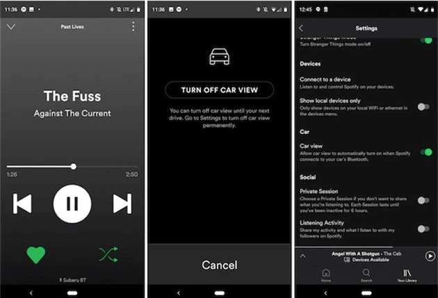 Spotify thử nghiệm tính năng 'Car View' để điều khiển nhạc khi lái xe