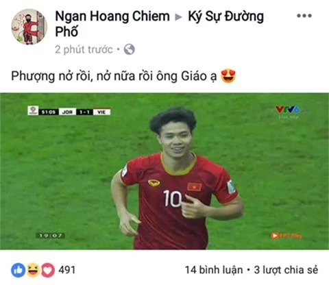 Cư dân mạng vỡ òa khi Công Phượng ghi bàn xuất sắc quân bình tỉ số 1-1 cho Việt Nam - Ảnh 4.