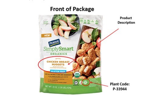 Thu hồi hơn 30 tấn gà viên Perdue do chứa mảnh gỗ bên trong