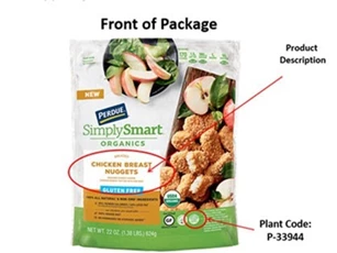 Thu hồi hơn 30 tấn gà viên Perdue do chứa mảnh gỗ bên trong