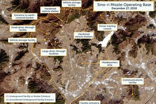 Mỹ tiết lộ căn cứ tên lửa mới của Triều Tiên