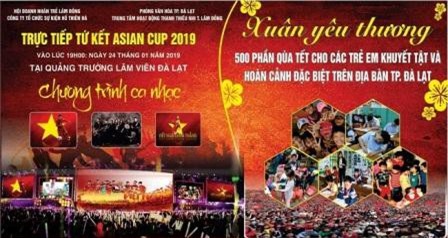 Xem bóng đá và chia sẻ yêu thương cùng Hội Doanh nhân trẻ Lâm Đồng 