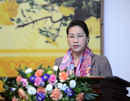 Chủ tịch Quốc hội gặp mặt báo chí nhân dịp Xuân mới