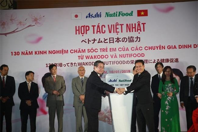 NutiFood hợp tác với tập đoàn Asahi đưa sản phẩm dinh dưỡng trẻ em số 1 Nhật  Bản vào VN