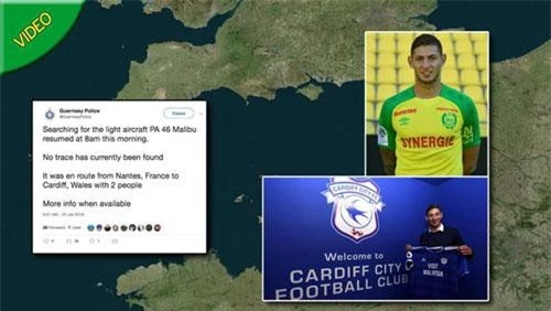 Máy bay chở Emiliano Sala mất tích trên đường tới Cardiff