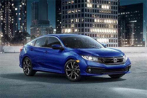 10. Honda Civic 2019 (giá khởi điểm: 19.450 USD).