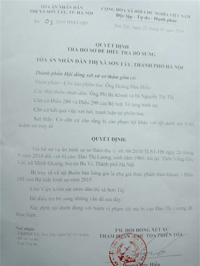 Hà Nội: Trả hồ sơ vụ “buôn bán mì chính giả” để điều tra theo tội danh khác - 2