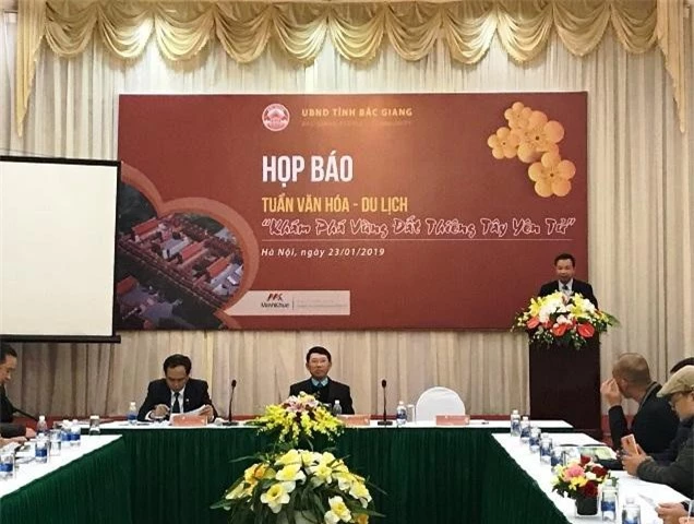 họp báo giới thiệu Tuần Văn hóa – Du lịch Bắc Giang  2019 